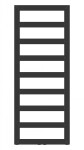 HOPA - Kúpeľňový radiátor GLASGOW čierna farba - Farba radiátora - Čierna, Rozmer radiátora - 600 × 1250 mm, výkon 604 W, Typ pripojenia - Stredové 50 mm RADGLA601331SP