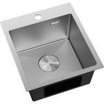 MEXEN - Solix oceľový drez 1-bowl 400 x 450 mm, nerez HC 6401401000-01HC