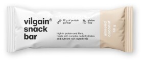 Vilgain Snack Bar – 12× mandle s kúskami kokosu 50 g