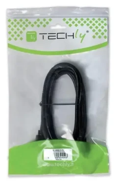Techly ICOC-HDMI-B-015 čierna / Kábel HDMI / Typ A - Mini HDMI (Type C) / High Speed s Ethernetom / 1,8 m (ICOC-HDMI-B-015)