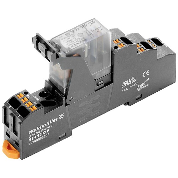 Weidmüller DRIKITP 230VAC 1CO LD reléový modul, 230 V/AC, 10 A, 1 prepínací, 10 ks; 2576280000