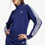 Bunda adidas Knitted Firebird Track Top Dark Blue/ White XS