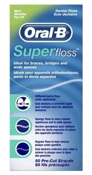 ORAL B super floss mint zubná niť 50 ks