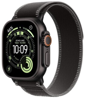 Apple Watch Ultra 3 49mm Black Titanium/Black/Charcoal Trail Loop - M/L