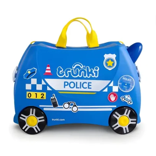 TRUNKI Kufrík na kolieskach Percy / Policajné auto / detská cestovná batožina (TRU-0323)