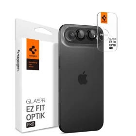 Spigen Glass TR EZ Fit Optik Pro 2 Pack ochranné sklo na šošovku fotoaparátu pre Apple iPhone Air čierna (AGL09863)