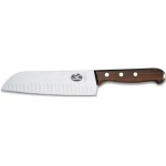 VICTORINOX Nôž Santoku Wood 17 cm s výbrusmi (6.8520.17G)