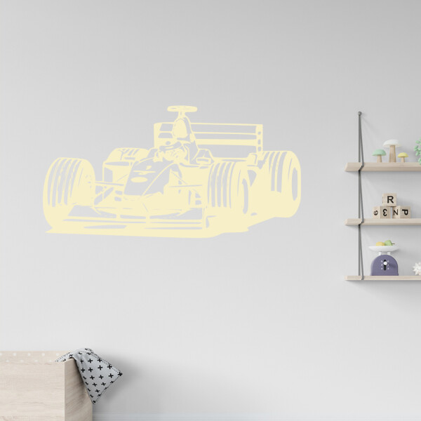 Veselá Stena Samolepka Formula Farba: béžová, Veľkosť: 80 x 50 cm