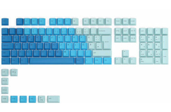 Glorious vymeniteľné klávesy GPBT DE Caribbean Ocean / 115 ks / DE layout / Cherry MX(+) (GLO-KC-GPBT-CO-DE)