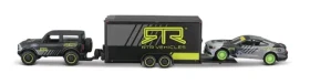 Maisto Design Team Haulers - 2021 Ford Bronco Car Trailer - 2015 Ford Mustang GT