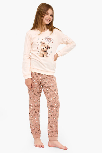 PYŽAMO DIEVČA MLADÝ DR 592/193 SLADKÝ PES ecri 164