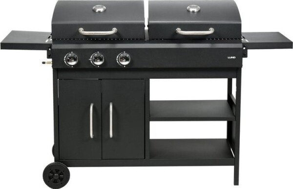 Lund 99649 Grill záhradný gazowo-na drevené uhlie 8.4 kW 38 cm x 47.5 cm