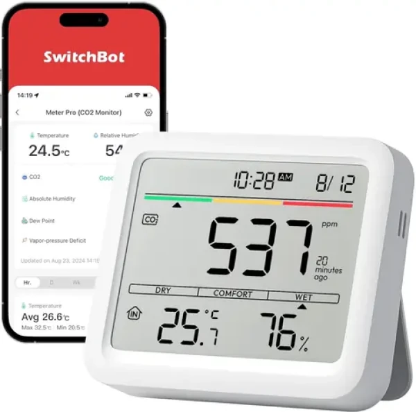 SwitchBot Meter Pro CO2 / múdra meteostanica s meraním CO2 (W4900010)
