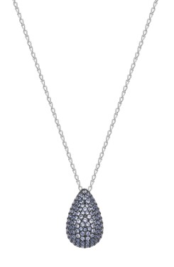 Brosway Strieborný náhrdelník Tear Drop Cloud Light Blue Fancy FCL114