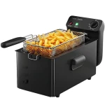 ProfiCook FR 1325 čierna / Fritéza / studená zóna / 2000 W / 3 l / nerezová oceľ / 130-190 °C