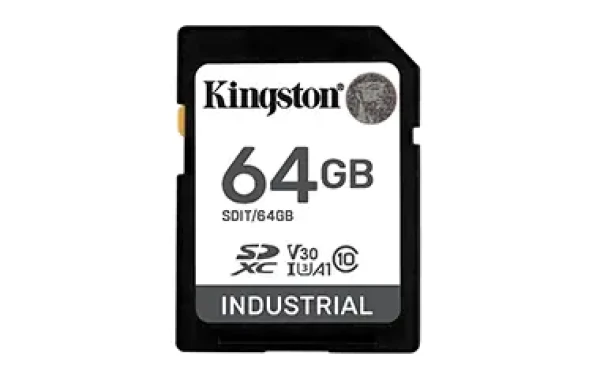 Kingston Industrial pSLC SDXC 64GB / UHS-I V30 / U3 / A1 / Class 10 / Odolná (SDIT/64GB)