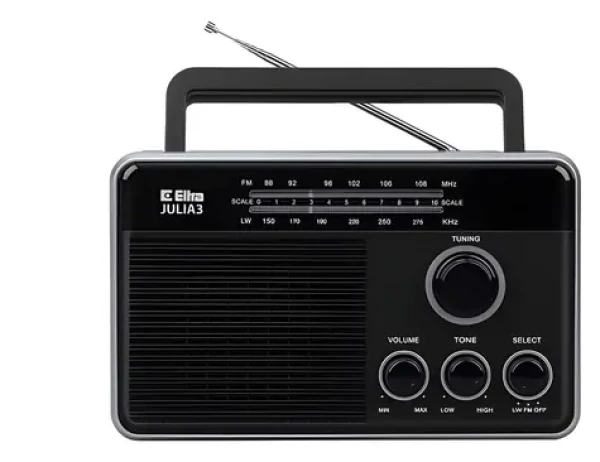 Julia 3 čierna / Prenosné rádio