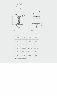 Sexy kostým model 14757519 - Obsessive Velikost: L/XL, Barvy: černá