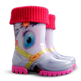 DEMAR Twister Lux Print 0038 HA pony Detské zateplené gumáky 22-23 0038HA_22-23