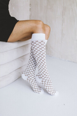 DÁMSKE PODKOLIENKY FASHION GG 0248.008 bílá 37-41