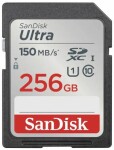 SanDisk Ultra SDXC 256GB / Class 10 / UHS-I / U1 / čítanie: až 120MBs / vhodné pre Full HD (SDSDUNC-256G-GN6IN)