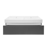 Kúpeľňová skrinka s umývadlom SAT Feel 120x30x46 cm antracit mat SATFEEL120ANTU2 SATFEEL120ANTU2