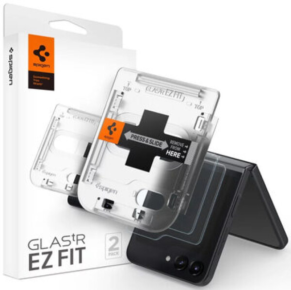 Spigen tR EZ Fit Cover ochranné sklo pro Samsung Galaxy Z Flip5 čirá 2 ks (AGL06525)