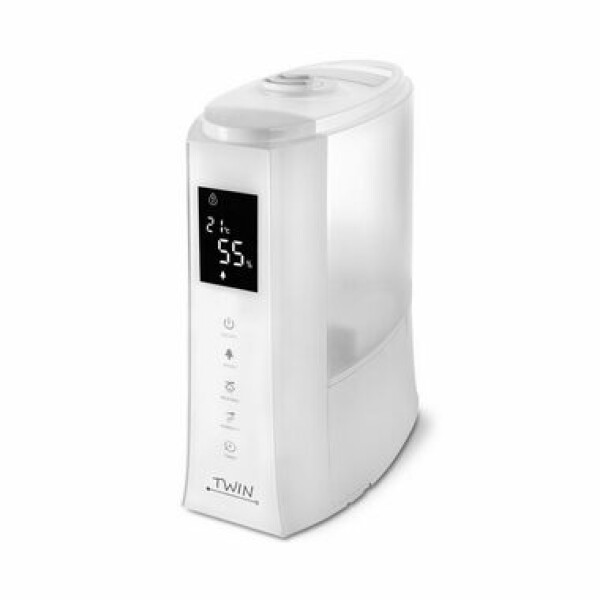 Airbi TWIN Ultrazvukový zvlhčovač vzduchu s ionizátorom a možnosťou aromaterapie biela / 30W / 5 l / 120-350 ml-h (8594162600328)