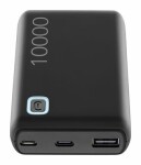 CellularLine Essence 10000 mAh čierna / Power banka / USB-A / USB-C / microUSB (PBESSENCE10000K)