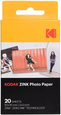 Kodak ZINK fotopapier 5x7,6 cm 20 listov / Samolepiace fotopapier / lesklý / bez atramentu (11/RODZ2X320)