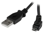 StarTech USB-A na Micro-USB čierna / Nabíjací a dátový kábel / Uhlový konektor / 1 m / 480 Mbps (USBAUB1MU)