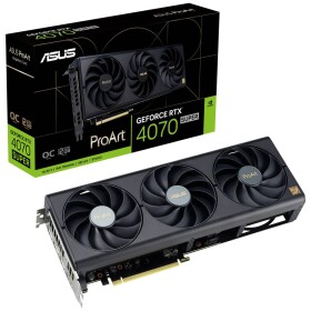 Asus GeForce RTX 4070 PROART SUPER OC 12GB / 1980-2475 MHz / 12GB GDDR6X / 192-bit / 1x HDMI + 3x DP / (16) (90YV0KC4-M0NA00)