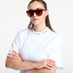 Tričko Calvin Klein Jeans Ss Logo Neck Detail Interlock Top Bright White L