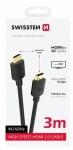 Swissten Kábel HDMI 2.0 (M) - HDMI 2.0 (M) 3M čierna / 18 Gbps / 4K / 60Hz / pozlátené kontakty (75501113)