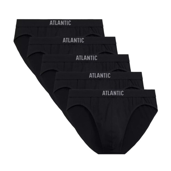 Pánske slipy 5 pack 094 black - Atlantic černá S