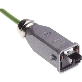 HARTING Han® 3 A RJ45 dátový zástrčkový konektor pre senzory - aktory, 09451151100, piny: 4P4C, 1 ks; 09451151100