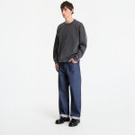 Mikina Filling Pieces Sweatshirt Boxy Embroidered Vintage Black XL