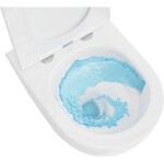 MEXEN/S - Lena Závesná WC misa Rimless Tornado vrátane sedátka s slow slim, duroplast, biela lesk 30220500T