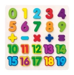 Woody Puzzle - číslice na doske