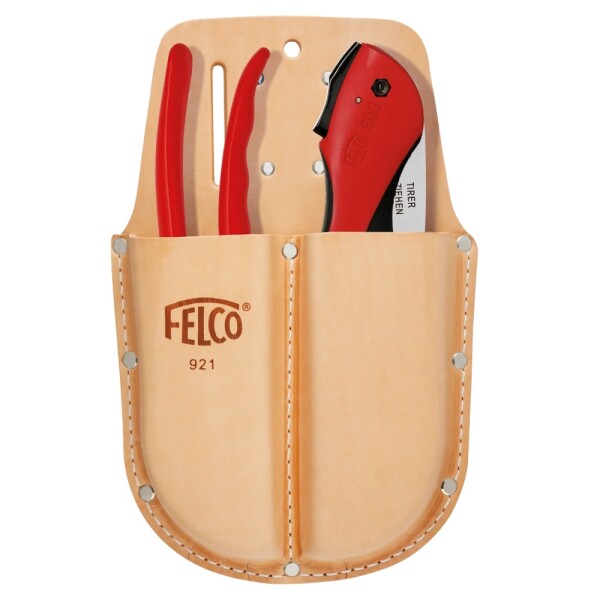 Kožené puzdro na 2 ks náradia FELCO 921
