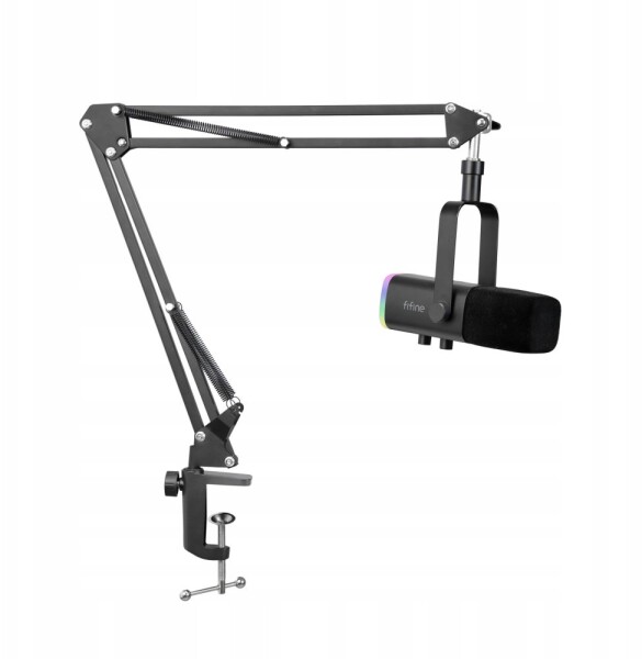 Fifine Mikrofon dynamiczny studyjny Fifine AM8T USB/XLR RGB ze statywem PnP