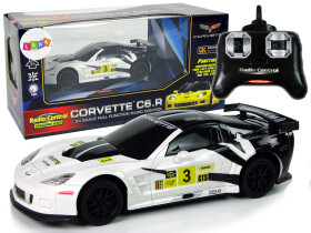 Mamido R/C 1/24 Corvette C6 športové závodné vozidlo. R biela 2,4 g svetlo