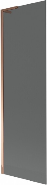 MEXEN/S - Next L vaňová zástena FIX 60 x 150, grafit, ružové zlato 895-060-000-03-40-60