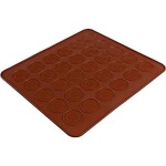 Silikónová forma na macarons, hnedá, 30 ks 25x28 cm - Tasty Me - Tasty Me