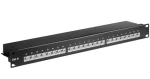 MicroConnect 19" Patch Panel CAT6 RJ-45 24-portov čierna (PP-014)