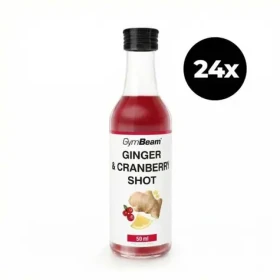 Zázvorový shot s brusnicami - GymBeam (24 x 50 ml) (115660-2-24x50ml)