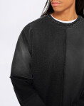 Edwin Bluff Sweat Black distressed washed L