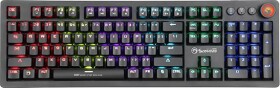 Marvo KG917 (US) čierna / mechanická klávesnica / USB / RGB / US layout / Jixian Blue / 1.6m (KG917)