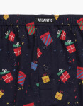 Boxerky Atlantic 2GMB-006 A'2 S-2XL tmavě modrá a smaragdová S