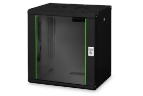 Digitus Unique čierna / Nástenný rozvádzač / 19" / 12U / 643x600x450 mm / aktívne chladenie (DN-19 12-U-SW)